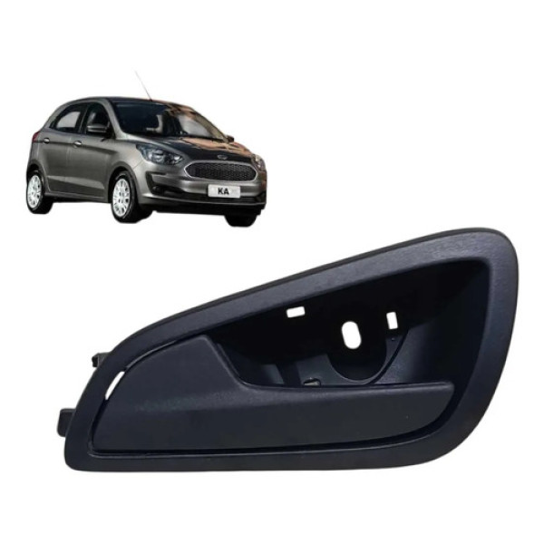 Maçaneta Interna Ford Ka 2015 2016 2020 Dianteira Esquerda Cinza-escuro Dianteira