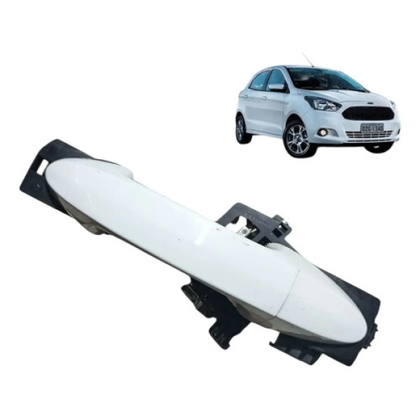 Maçaneta Externa Ford Ka 2014 2015 / 2019 Dianteira Direita Branco Dianteira