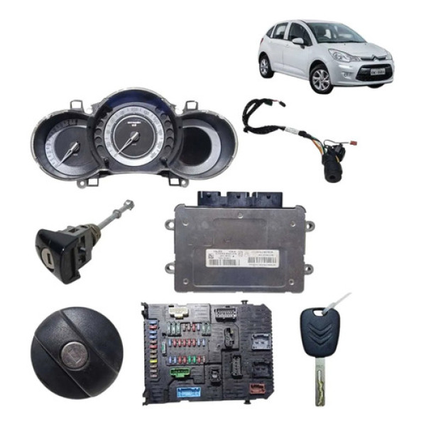 Kit Code Módulo Injeção Citroën C3 1.5 Flex Tendance 2014
