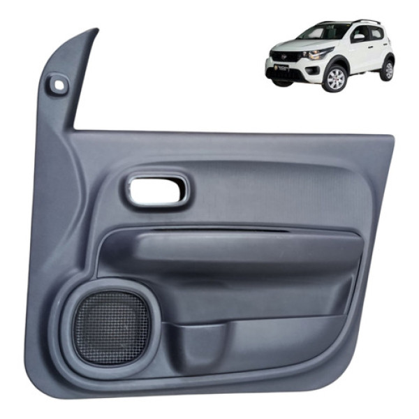 Forro Porta Dianteiro Direito Fiat Mobi 2017 2018 2019 2020 Preto