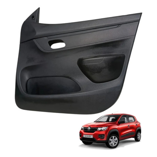 Forro Porta Renault Kwid 2019 2020 Dianteira Direita Cinza-escuro