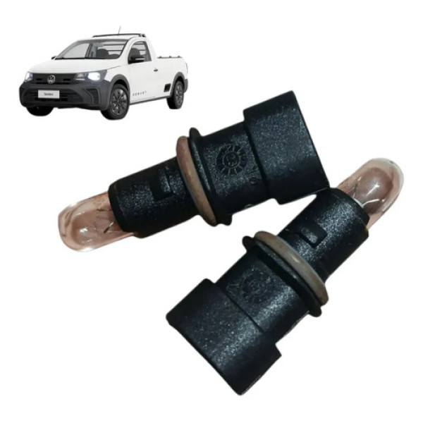 Par Soquete Luz Placa Vw Saveiro 2013 2014 2015 2016 / 2023