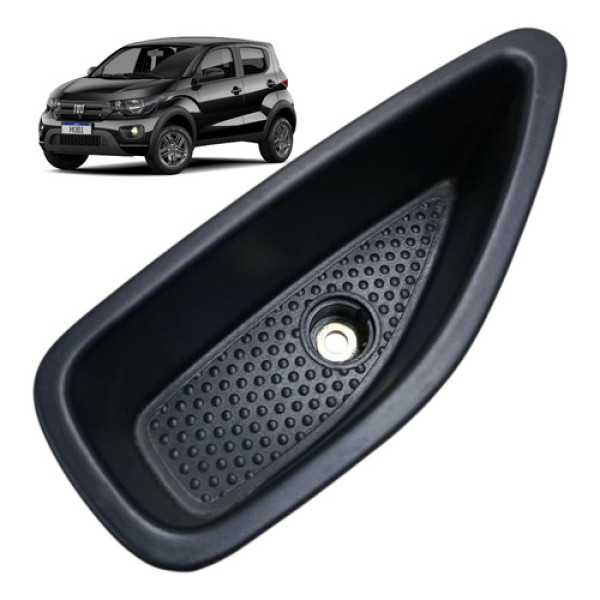 Puxador Porta Objetos Fiat Mobi 2017 /20 Porta Tras Esquerda Preto