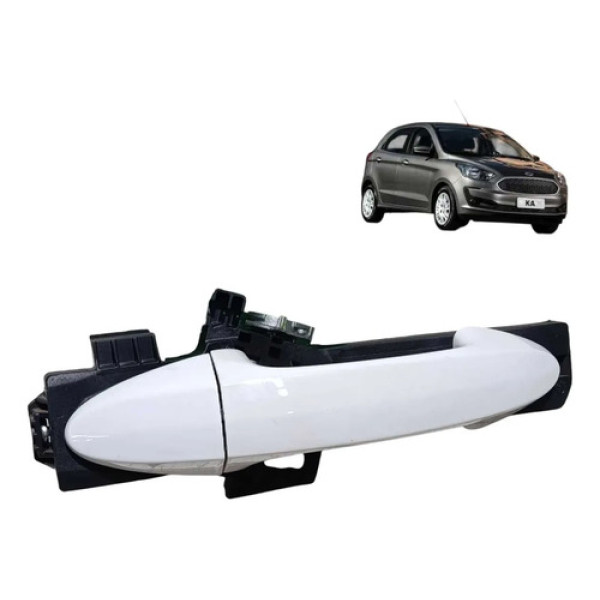 Maçaneta Externa Ford Ka 2015 2016 2020 Dianteira Direita Branco Dianteira