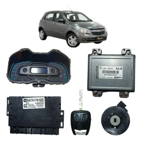 Kit Code Módulo Injeção Chevrolet Agile 1.4 2011 2012 / 2014
