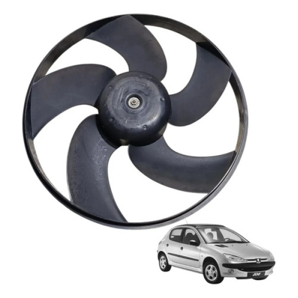 Ventoinha Radiador Peugeot 206 2005 2006 Sem Ar Condicionado