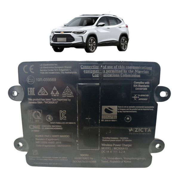 Modulo Carregador Indução Chevrolet Tracker 2022 2023 2024 Preto