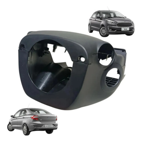 Moldura Coluna Direção Chave Seta Ford Ka 2017 2020 Preto