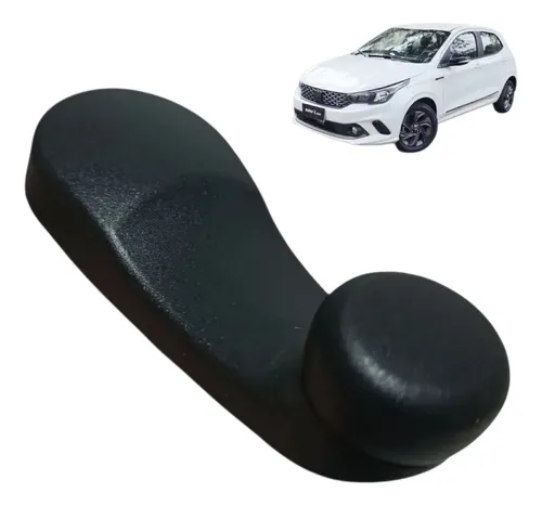 Manivela Porta Traseira Fiat Argo Cronos Mobi 2017 / 2025 Preto