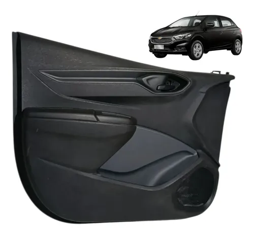 Forro Porta Gm Onix Prisma 2013/2019 Dianteira Esquerda Preto