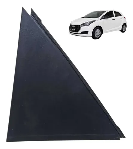 Moldura Externa Porta Hb20 Hatch 2015 2020 Traseira Esquerda Cinza-escuro