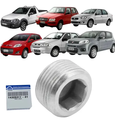 Bujão Cárter Motor Fiat Uno Palio Mobi Argo Strada Siena