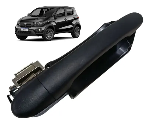 Maçaneta Externa Porta Traseira Fiat Mobi 2017 /20 Direita Preto Traseira