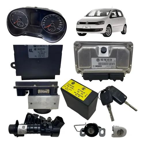 Kit Code Chave Módulo Injeção Vw Fox 1.6 Prime Manual 12/13