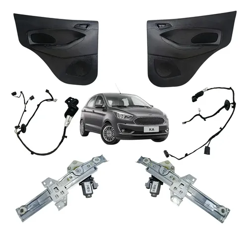 Kit Vidro Elétrico Ford Ka 2015 2016 2017 / 2021 Traseiro