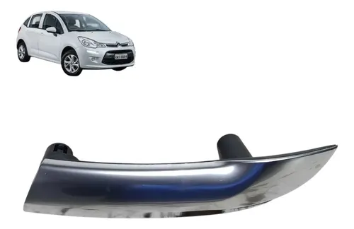 Puxador Interno Porta Citroën C3 2013 2017 Traseira Direita Cromado
