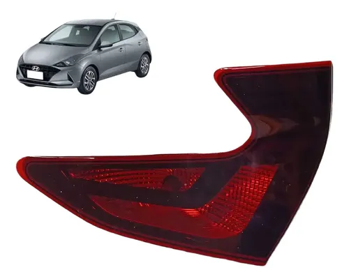Lanterna Tampa Hyundai Hb20 2020 2021 2022 Traseira Direita Direito/passageiro Vermelho