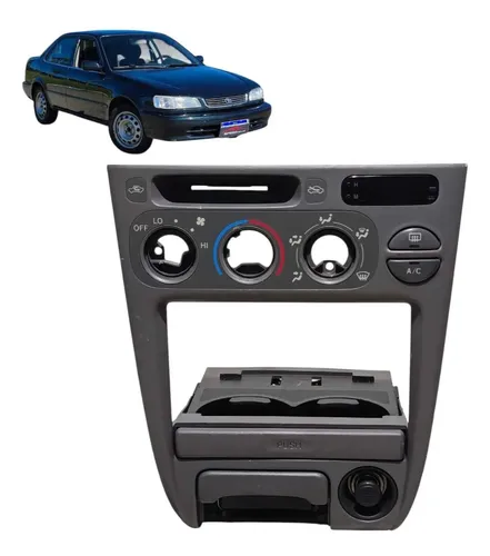 Moldura Central Painel Toyota Corolla 1998 1999 2000 Cinza