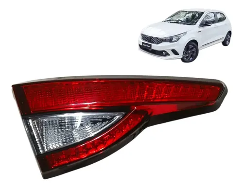 Lanterna Tampa Traseira Fiat Argo 2017 2018 / 2025 Esquerda Esquerdo/motorista Vermelho