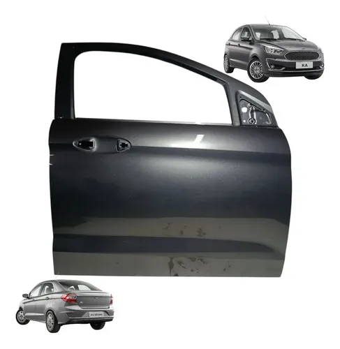 Porta Dianteira Ford Ka Sedan 2014 2015 2016 / 2021 Direita Dianteira Direita Cinza-escuro