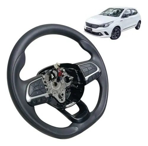 Volante Direção Fiat Argo Cronos 2017 2018 2019 2020 / 2024 Preto