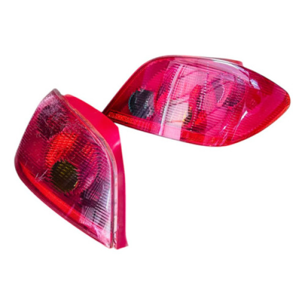 Par Lanternas Traseiras Peugeot 307 Hatch 2002 - 2007 Usadas Ambos Lados Vermelho