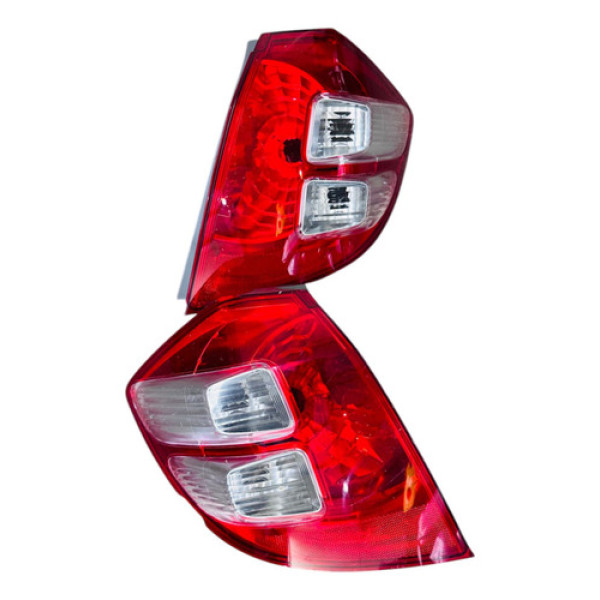 Lanternas Traseira Honda Fit 2009 À 2014 Ambos Lados Vermelho