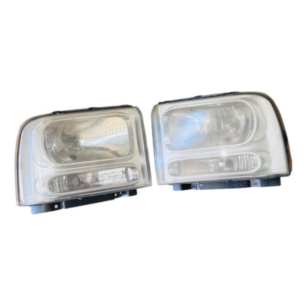 Farol Esquerdo Cromado Ford F-250 F-350 F4000 Esquerdo/motorista