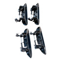 Conjunto Puxadores Externos Clio Ii 2000 A 2015 Preto