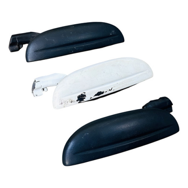 Kit 3 Maçanetas Externas Fiat Palio Preto Dianteira/traseira