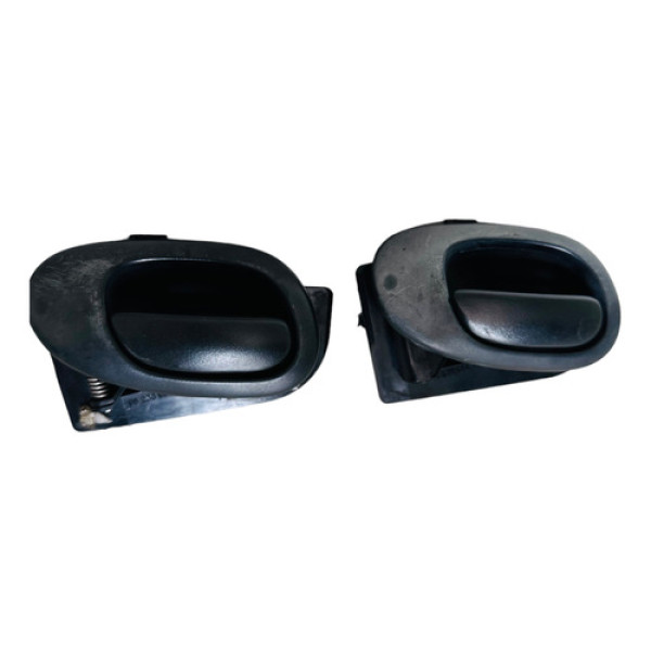 Maçaneta Interna Lado Esquerdo Peugeot 207 2012 9623698477 Preto Dianteira/traseira