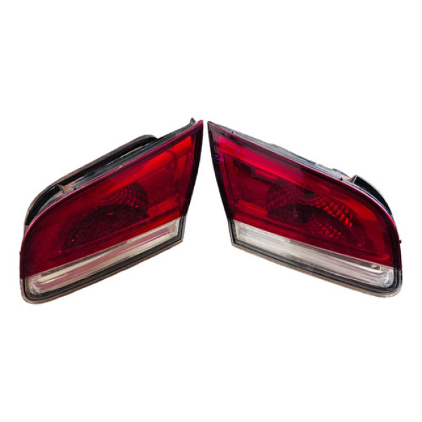 Lanternas Da Tampa Traseira Fiat Siena 2010 2011 2012 2014 Ambos Lados Vermelho Com Seção Branca