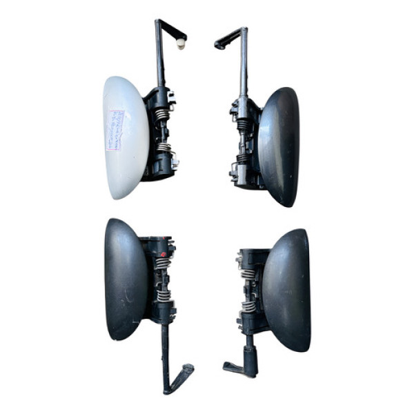 Kit Maçaneta Externa Peugeot 206 207 2001 A 2014 Preto Dianteira/traseira