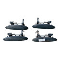 Conjunto Puxadores Externos Clio Ii 2000 A 2015 Preto