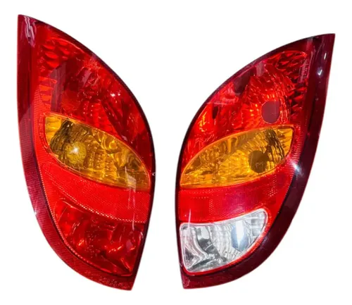 Par Lanternas Traseiras Chevrolet Celta 2001 2002 2003 2005 Ambos Lados Vermelho