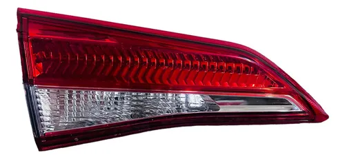 Lanterna Esquerda Tampa Traseira Toyota Yaris 2017 À 2019 Esquerdo/motorista Vermelho E Transparente