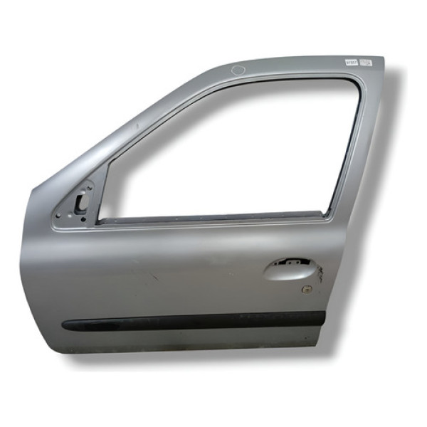 Porta Dianteira Esquerda Renault Clio 2005 C/detalhe Dianteira Esquerdo Prateado
