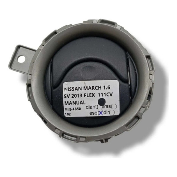 Difusor Saida De Ar Painel Esquerdo Nissan March 2013