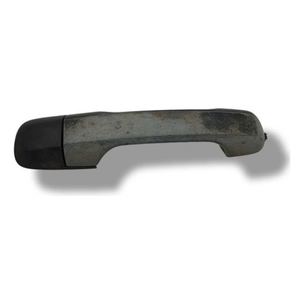 Maçaneta Externa Traseira Esquerda Ford Fiesta 2012 Cdetalhe Prateado Traseira