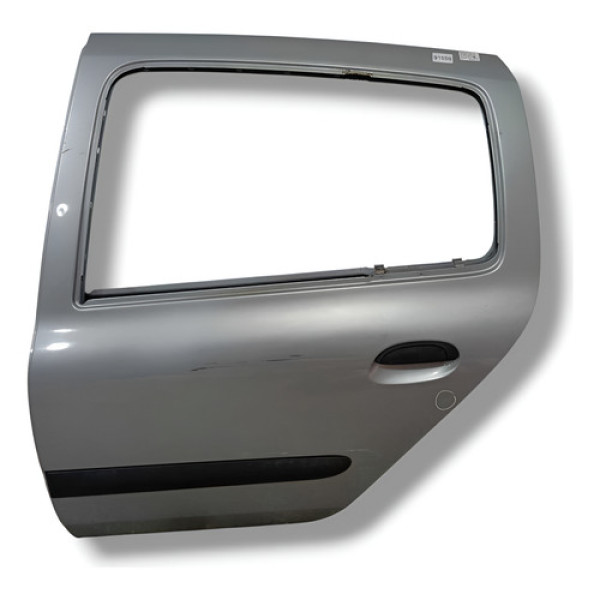 Porta Traseira Esquerda Renault Clio 2005 C/detalhe Traseira Esquerdo Prateado