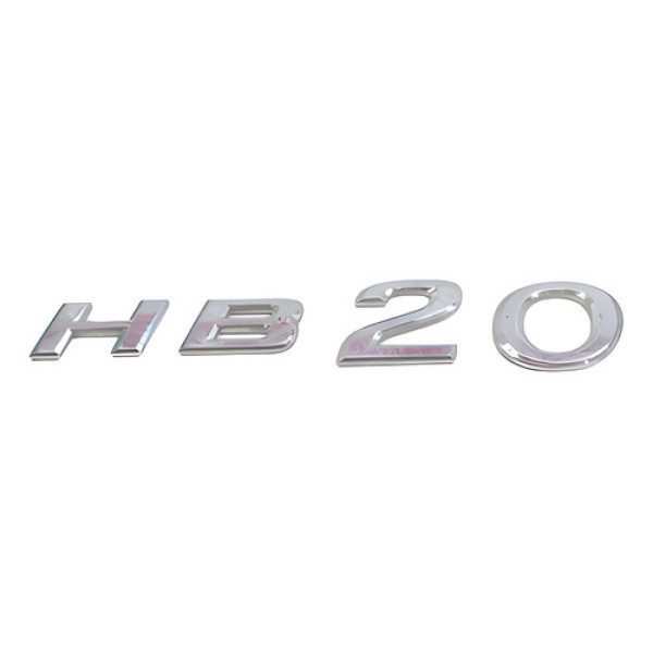 Emblema Tampa Traseira Hb20 2016 Hatch  Prata