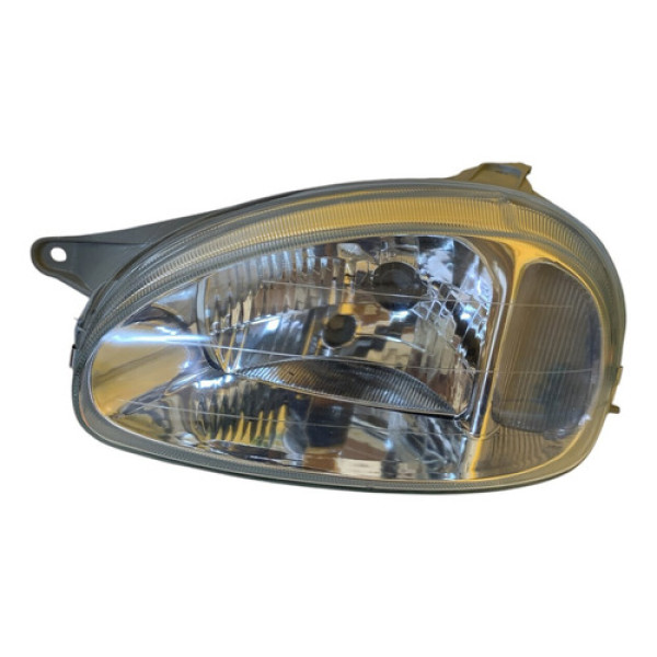 Farol Esquerdo Corsa 1995 A 2010 Lente Lisa Esquerdo
