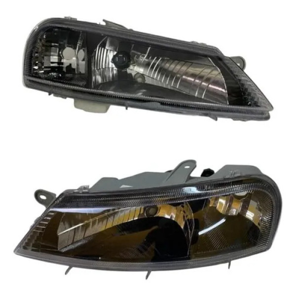  Farol Esquerdo Celta 2001 A 2006 Mascara Negra