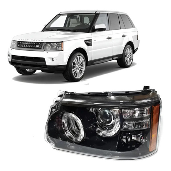 Farol Esquerdo Ranger Rover Sport Led   2010 A 2013 15 Pinos Esquerdo