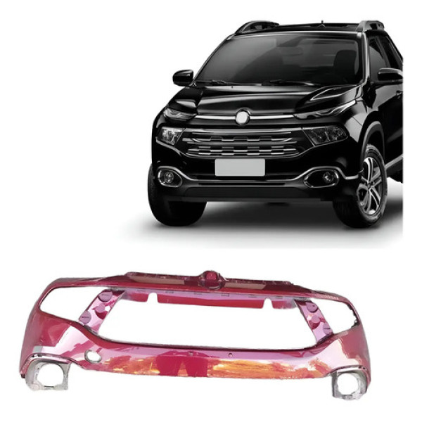 Parachoque Dianteiro Fiat Toro 2015 2016 2017 2018 Bordô