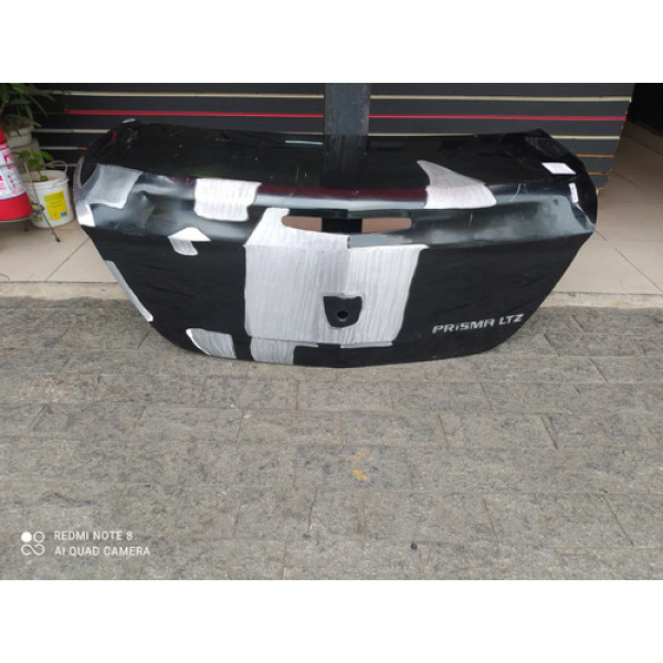 Tampa Porta Mala Traseiro Chevrolet Prisma 2013 A 2019 Preto