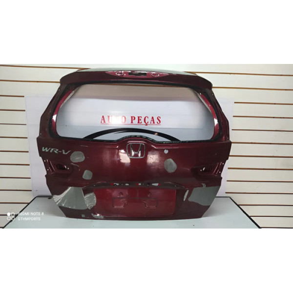 Tampa Porta Mala Traseiro Honda Wrv 2017 2018 2019 2020 2021 Vermelho