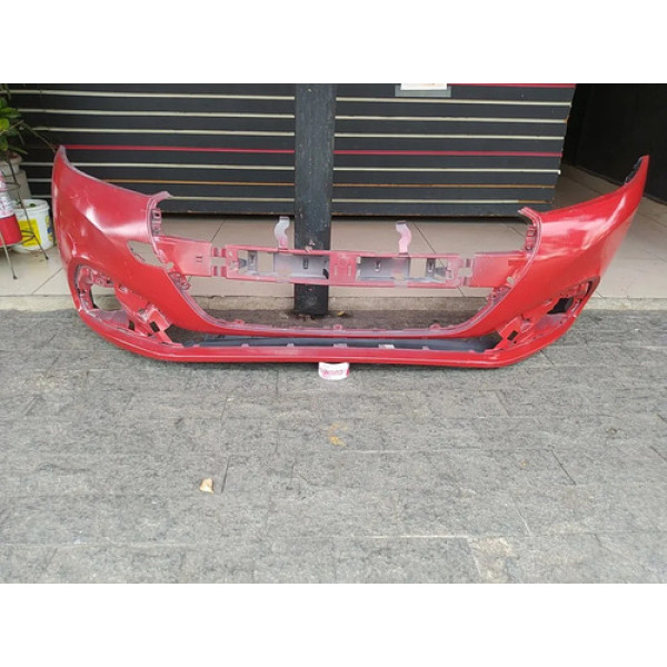 Parachoque Dianteiro Peugeot 208 2017 A 2020 Vermelho