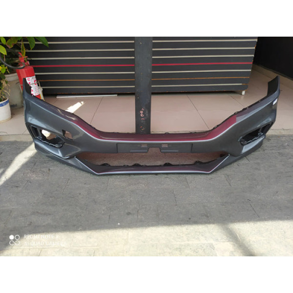 Parachoque Dianteiro Honda City 2018 2019 2020 2021 Cinza-escuro