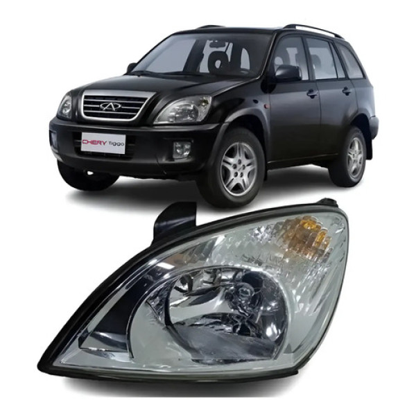 Farol Esquerdo Tiggo 2010 2011 2012 2013 Novo Original# Esquerdo